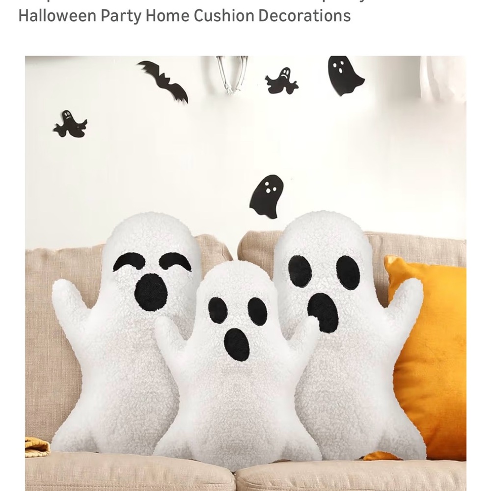 NWT Set of three ghost pillows
